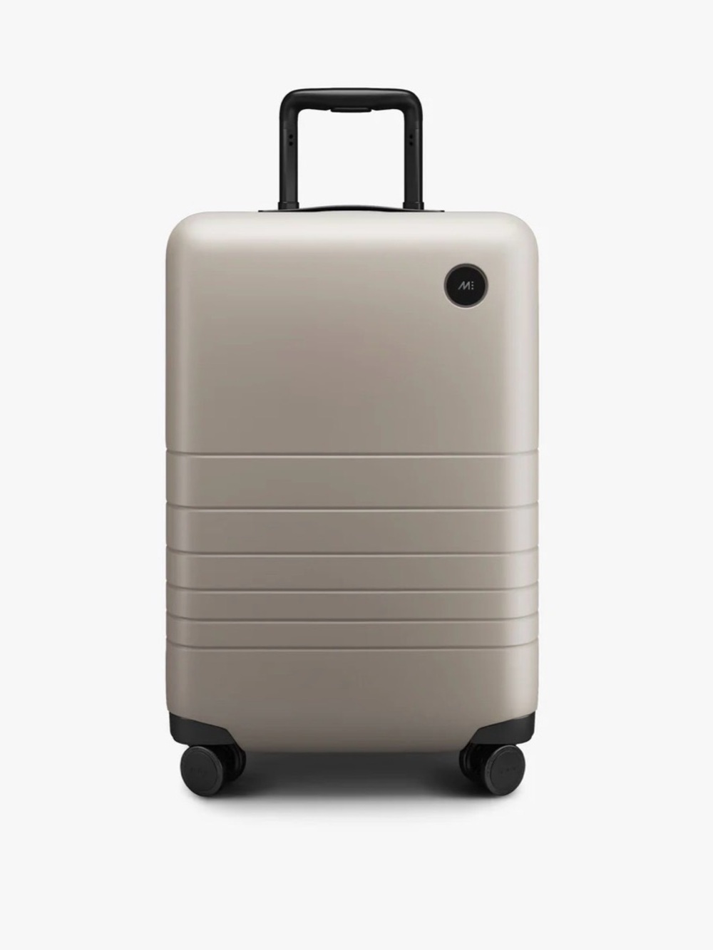 Brand New Monos Carry-On Plus in Desert Taupe + Luggage Cover